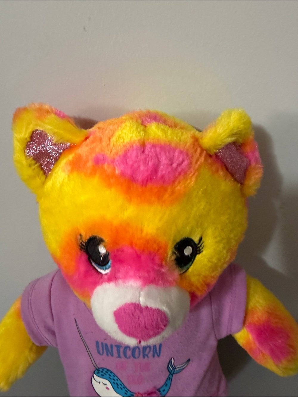 Build-A-Bear Enchanted Mer-Cat Plush Bear Narwhal Shirt 2021 - Picture 5 of 13